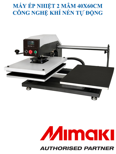 Máy ép nhiệt khí nén 2 mâm 40x60cm